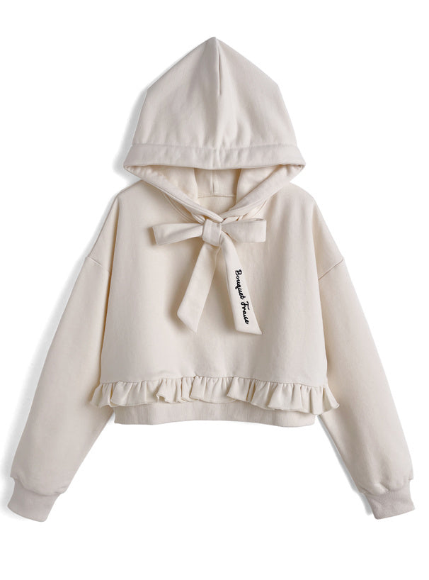 運動風荷葉邊短上衣