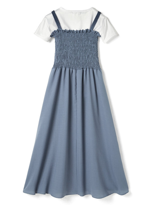 T恤x吊帶連身裙