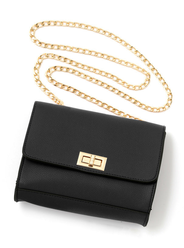 鏈條方形單肩包