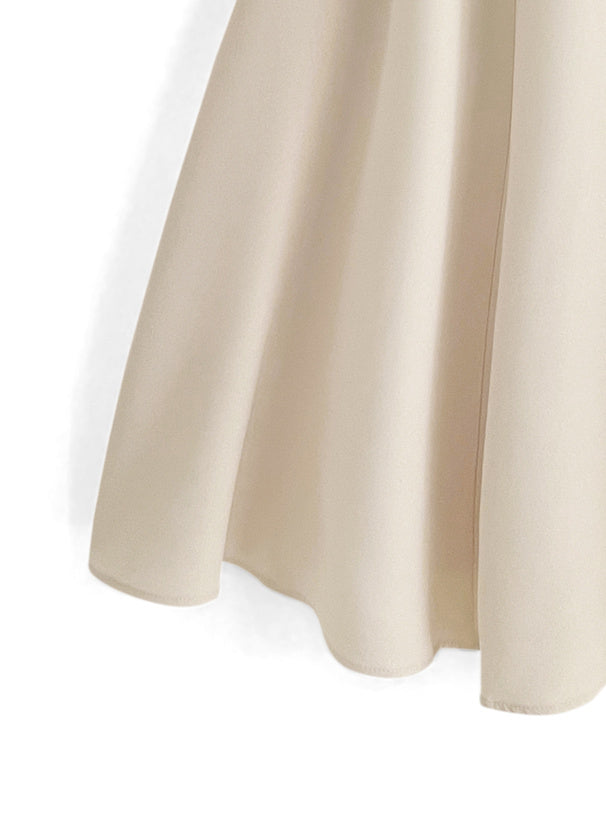 彈性半身喇叭裙