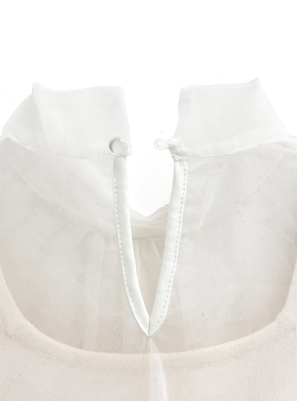 薄紗針織連身裙