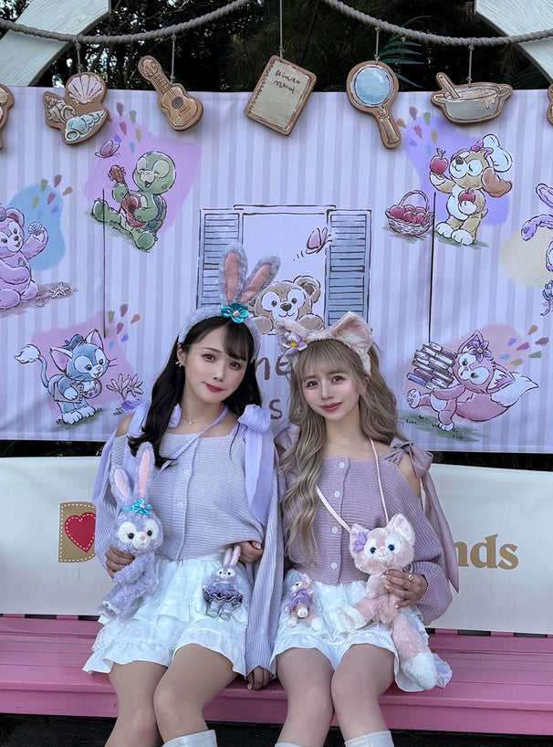 大蝴蝶結吊帶針織衫