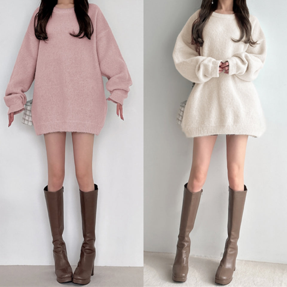 十色入｜糖果色針織連身衫