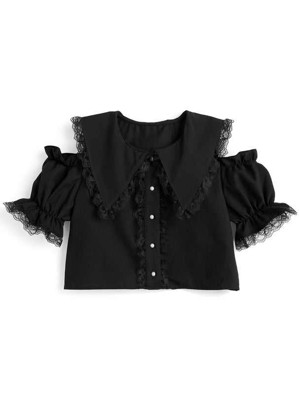 水手服襯衫 x 蛋糕裙套裝