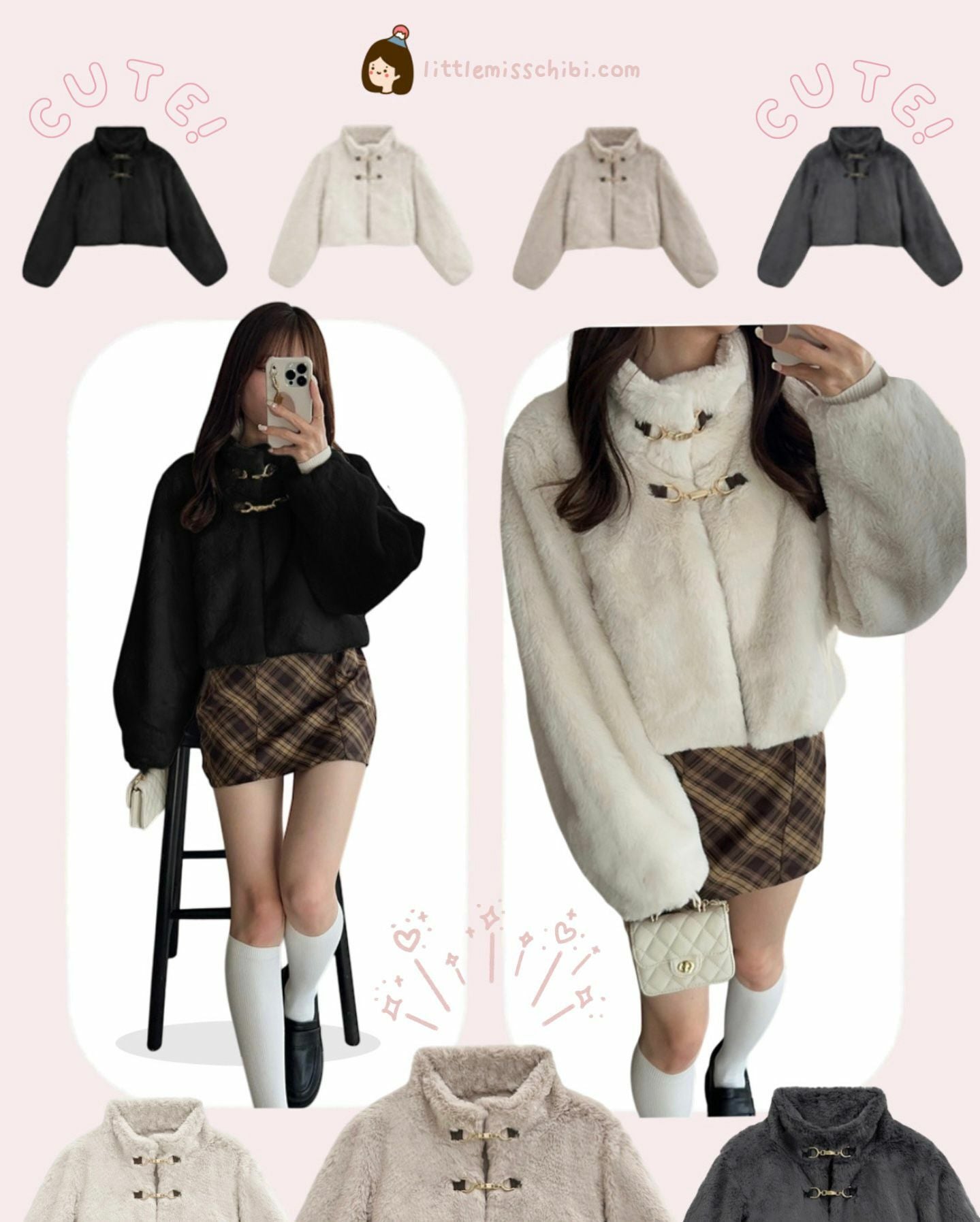 新中式毛毛短外套