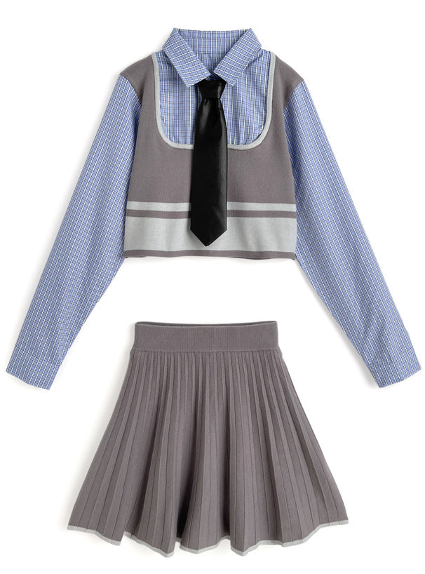 復古少女風套裝