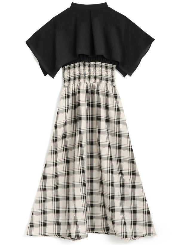 斗篷襯衫連身裙