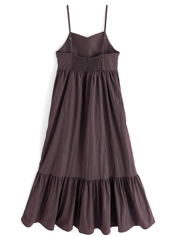 分層吊帶連身裙