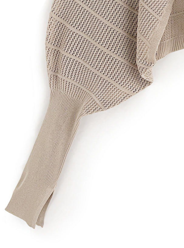 鏤空寬袖短上衣