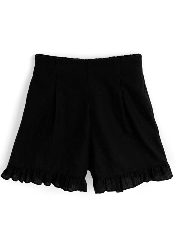 疊層襯衫 x 荷葉邊褲套裝