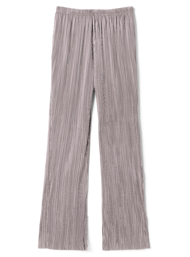 五色入 | 絲絨褶直筒褲