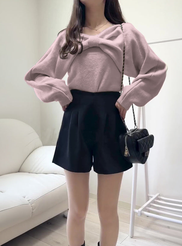 吊帶大蝴蝶結上衣