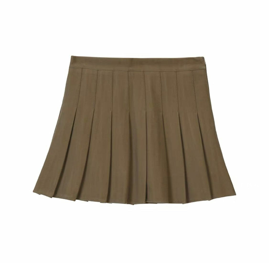 秋冬版高腰百摺裙