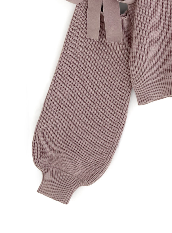 剪袖蝴蝶結上衣