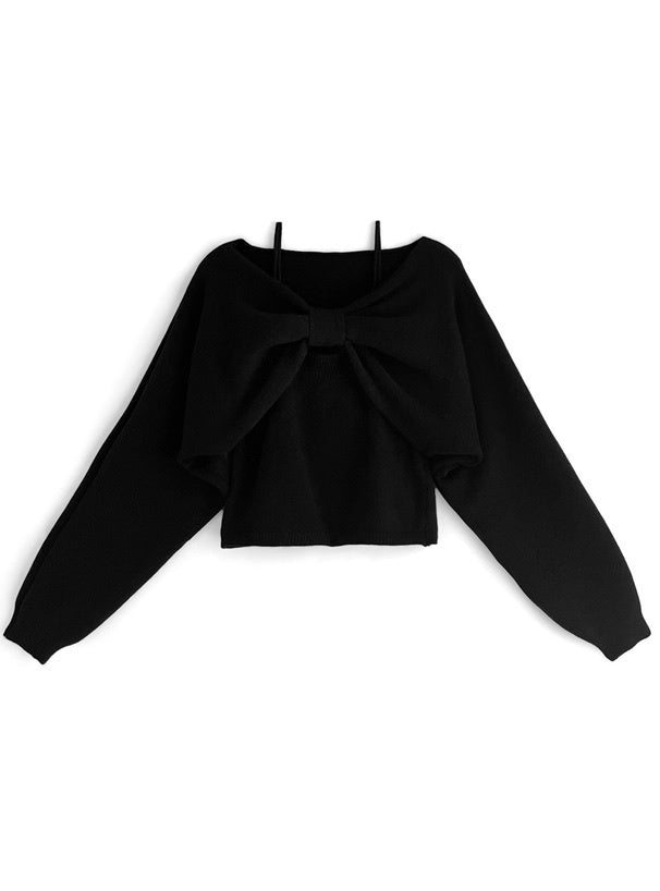 吊帶大蝴蝶結上衣