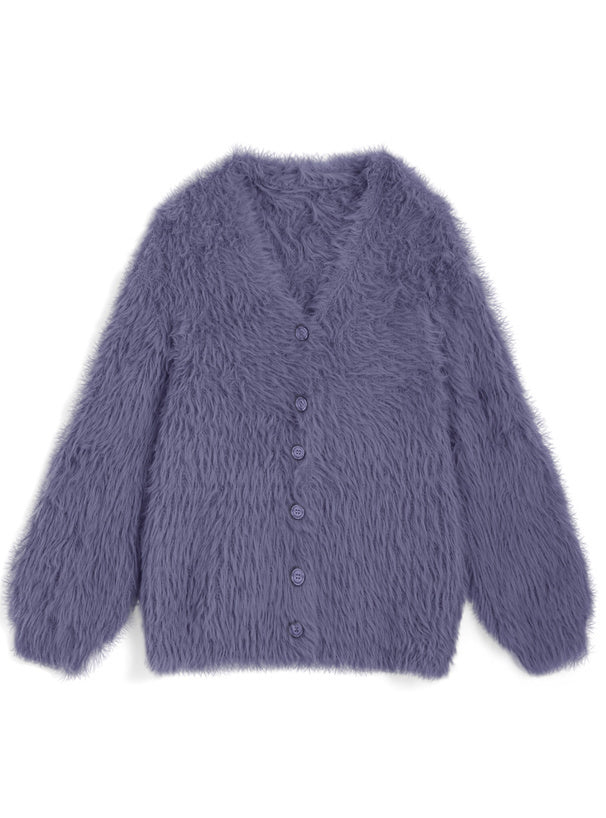 羽毛針織開襟衫