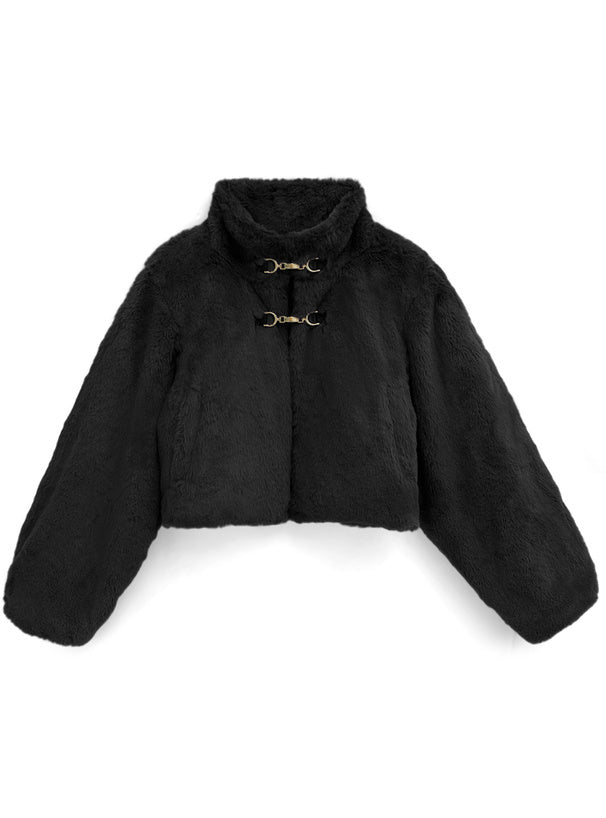 新中式毛毛短外套