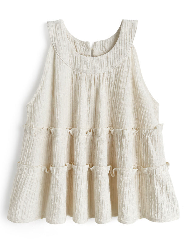 分層上衣+寬褲套裝