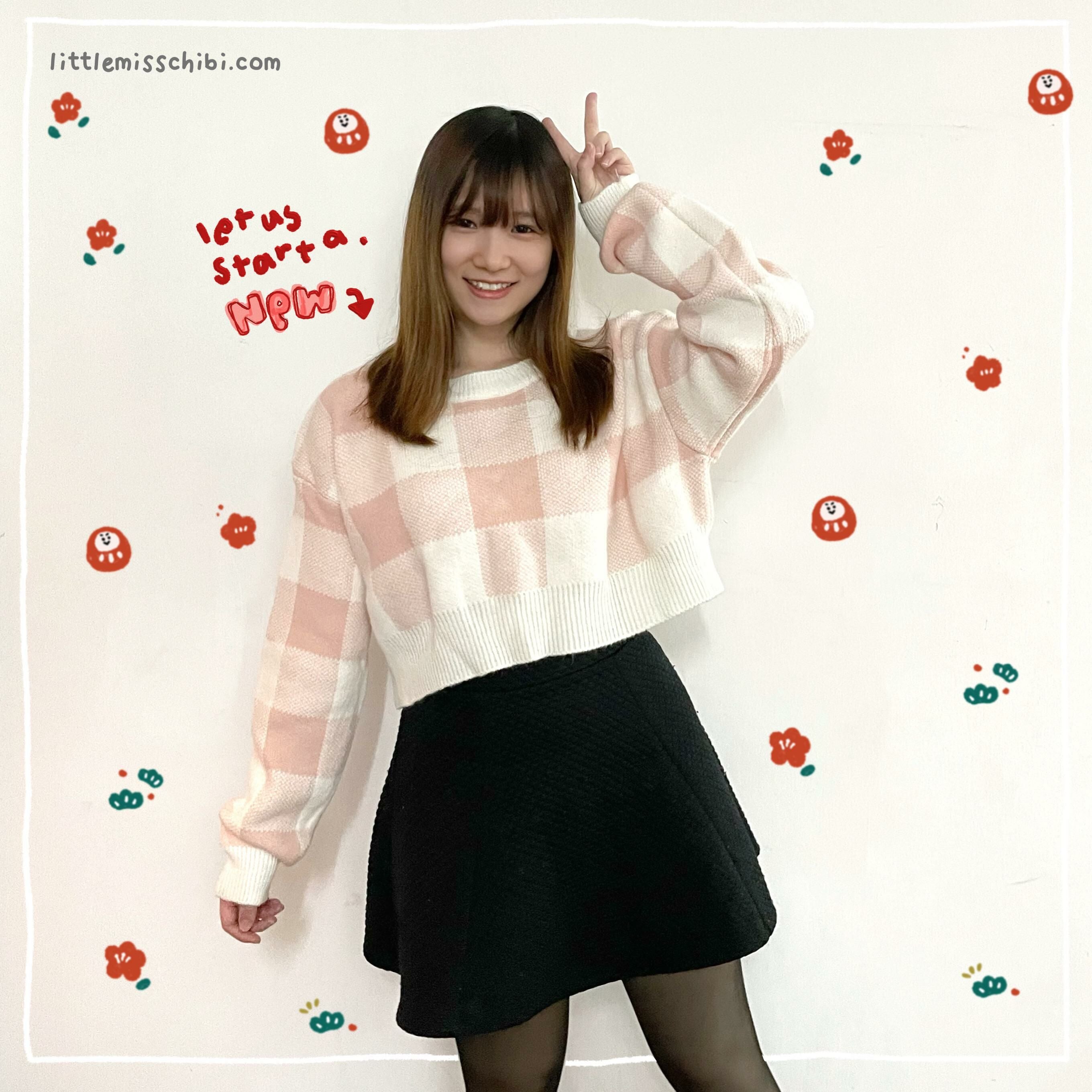 格紋短款上衣 [六色入]