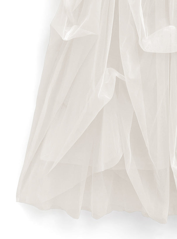 兩著薄紗褶吊帶裙