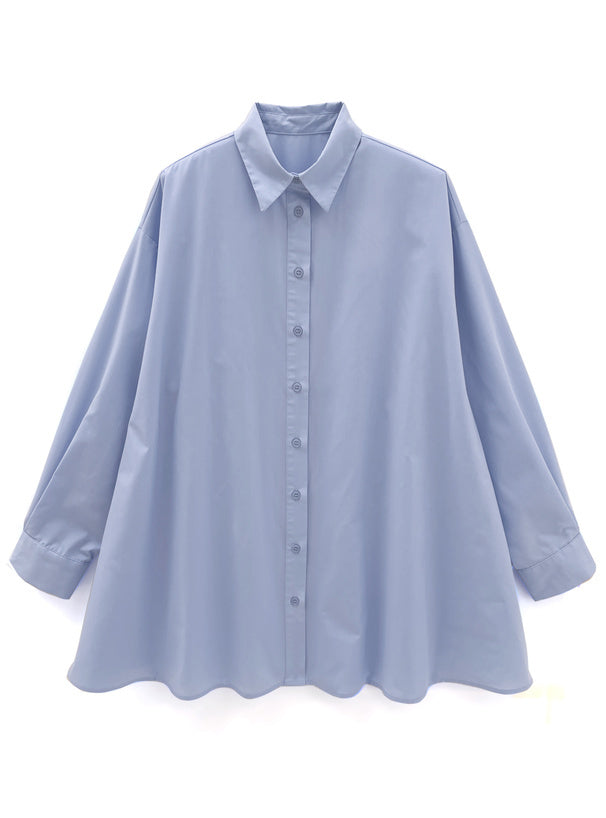 交叉荷葉邊襯衫裙