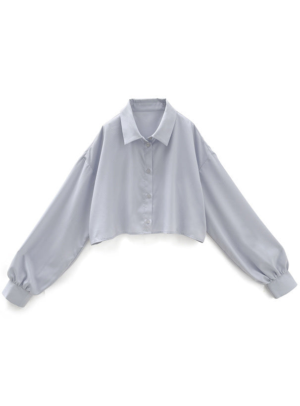 格子領帶短款上衣