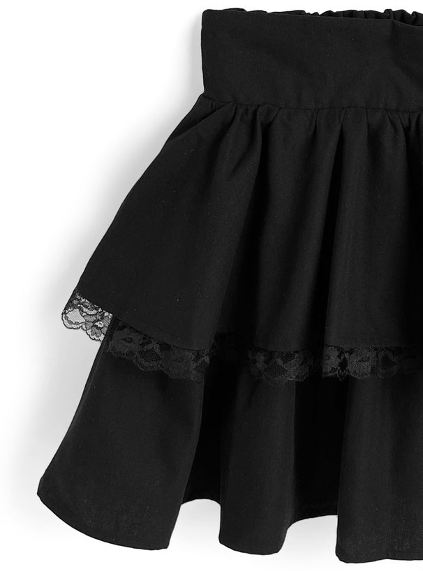 水手服襯衫 x 蛋糕裙套裝