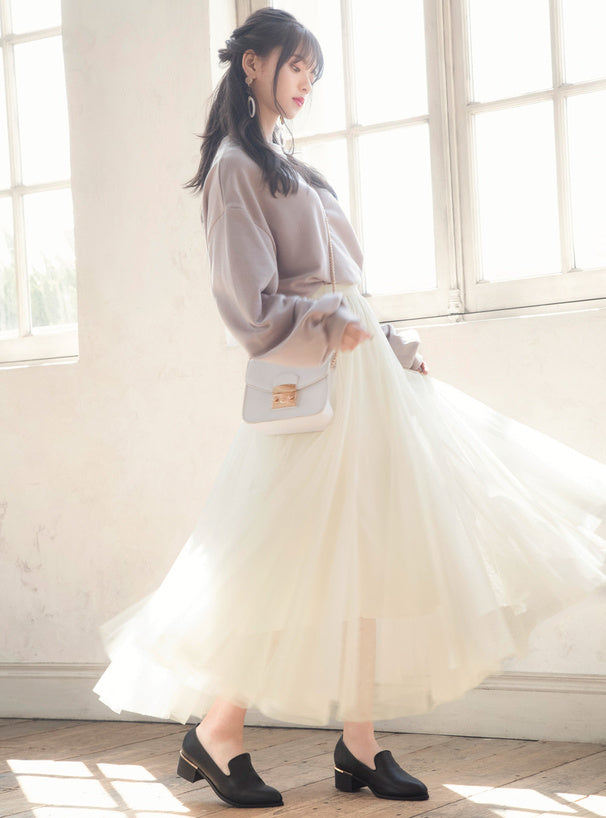 薄紗長裙