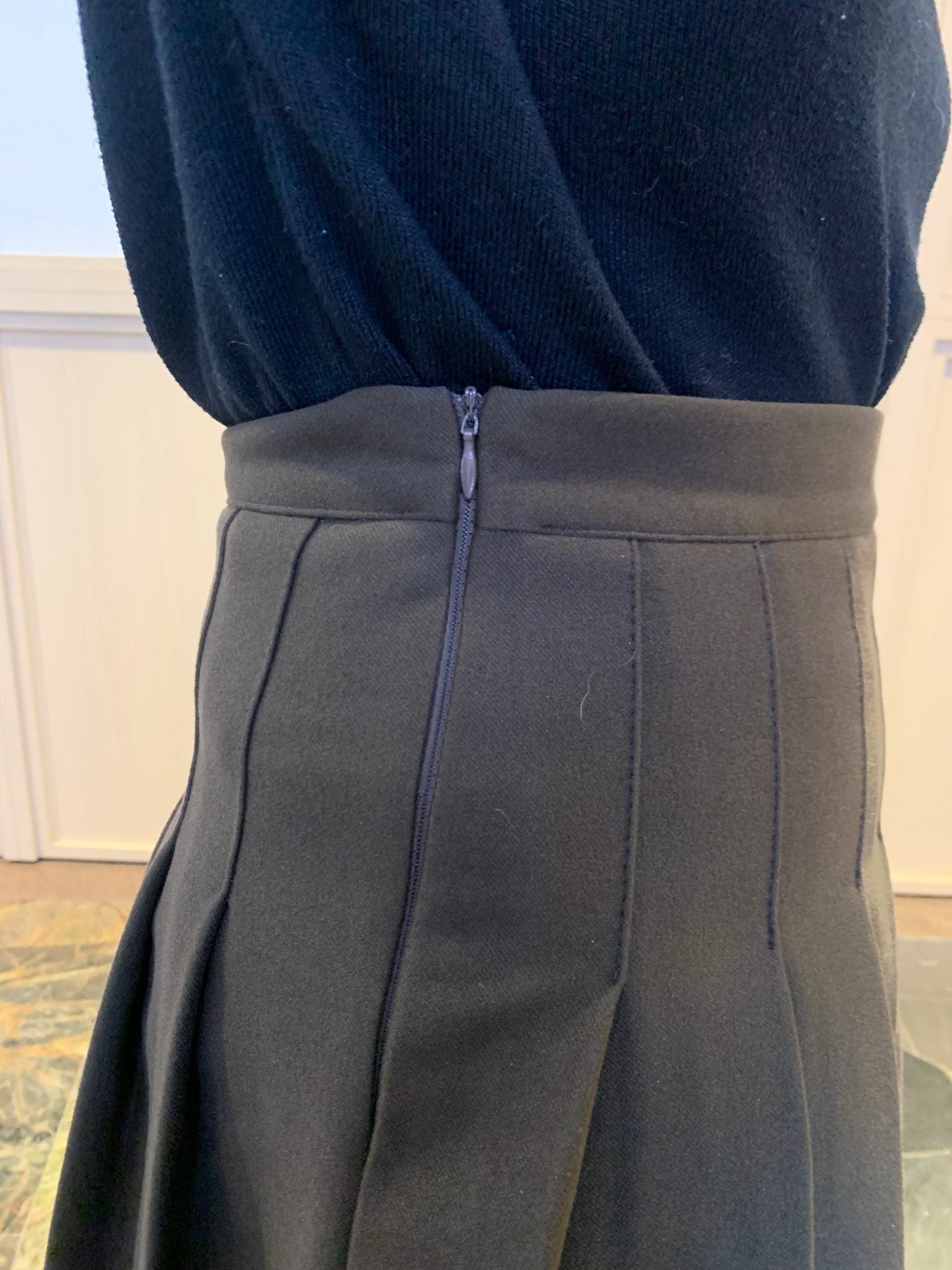 秋冬版高腰百摺裙