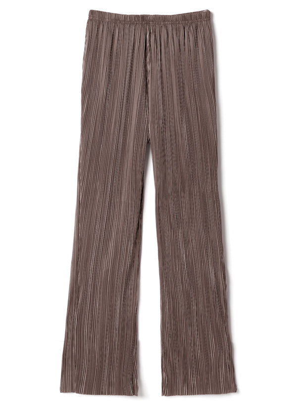 五色入 | 絲絨褶直筒褲