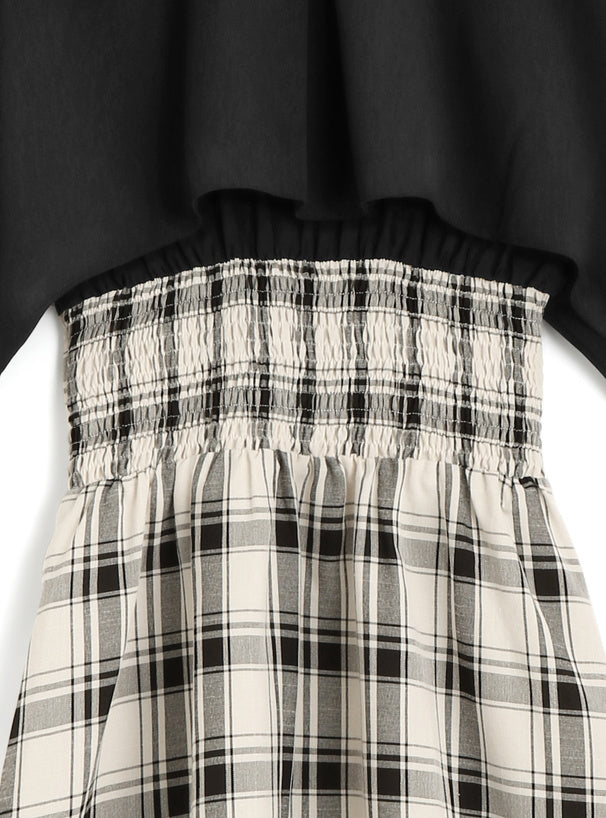 斗篷襯衫連身裙