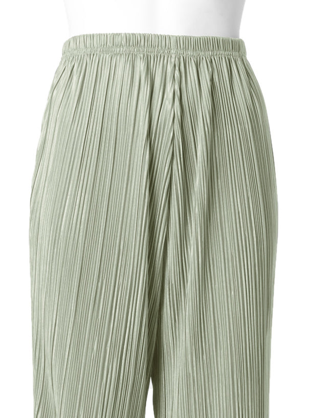 五色入 | 絲絨褶直筒褲