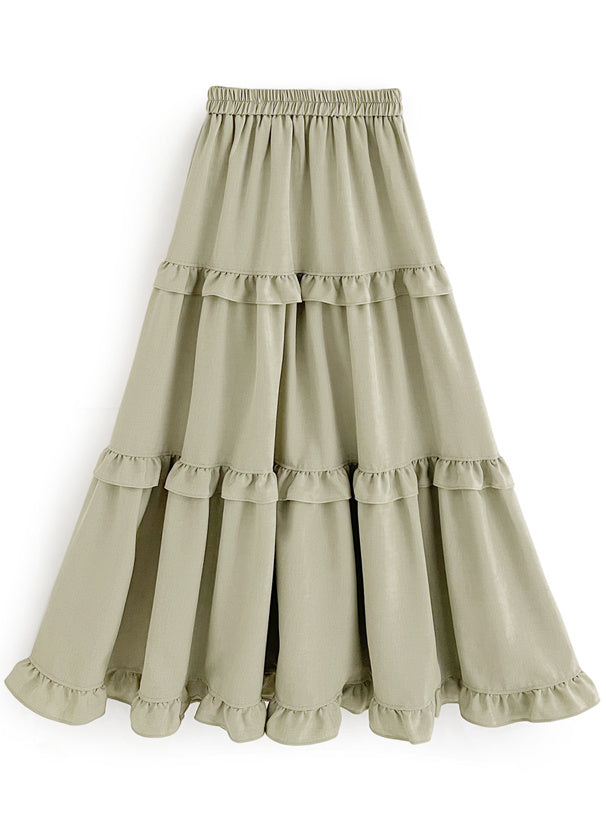 兩色入 | 緞帶短上衣 x 分層荷葉裙套裝