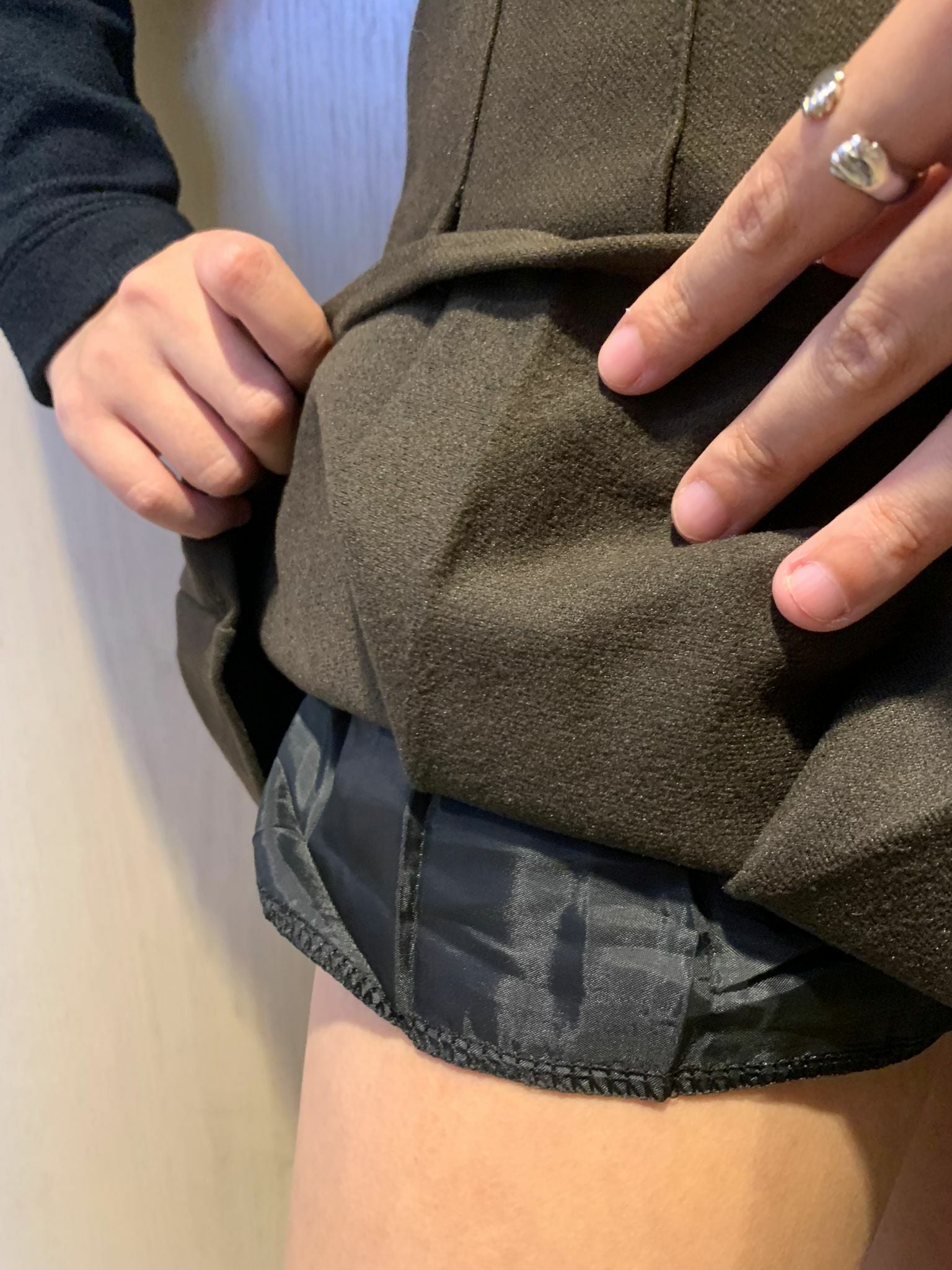 秋冬版高腰百摺裙