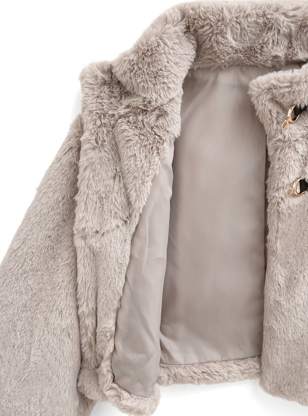 新中式毛毛短外套