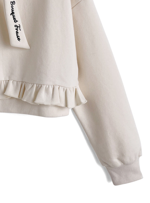 運動風荷葉邊短上衣