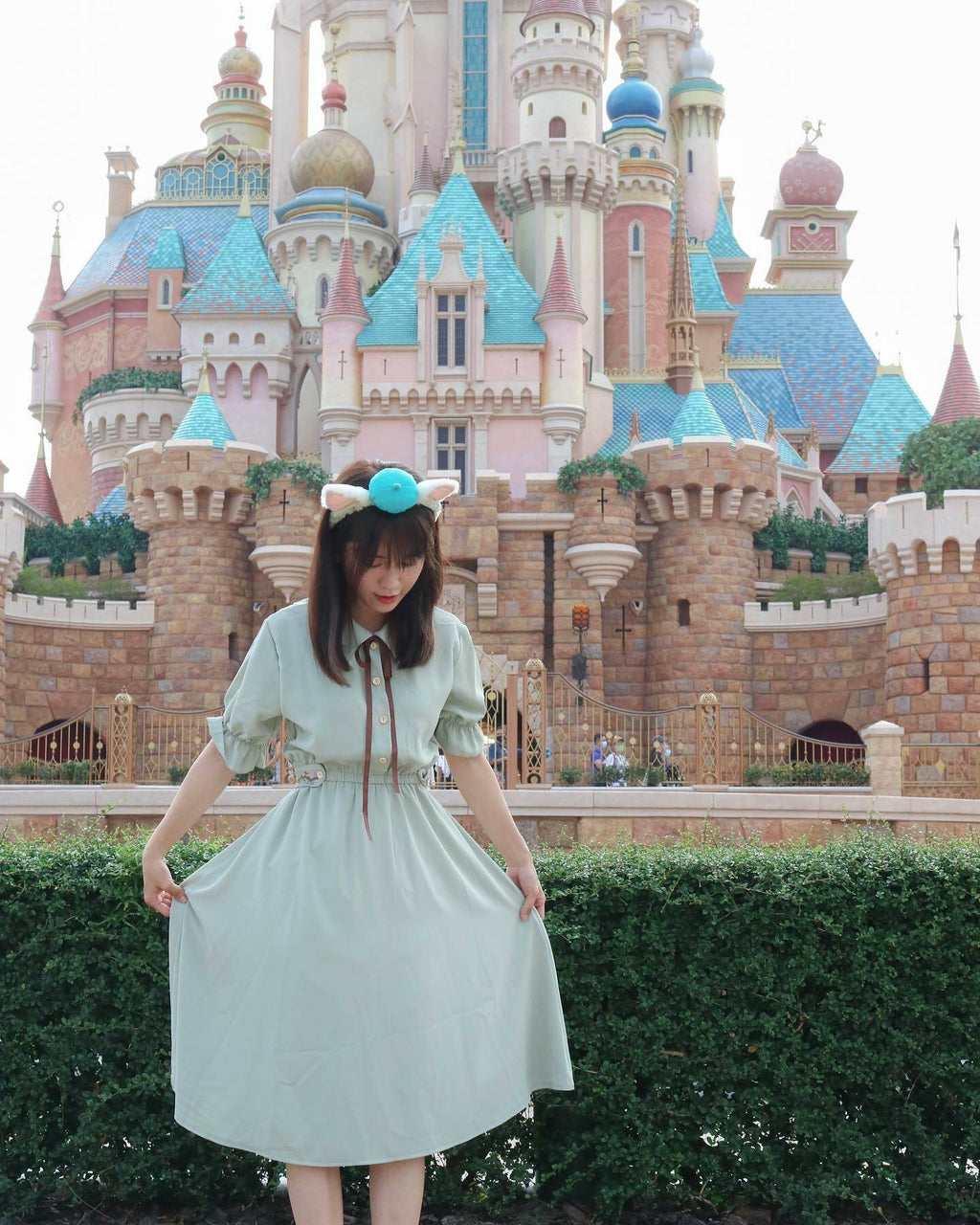 腰帶刺繡公主裙