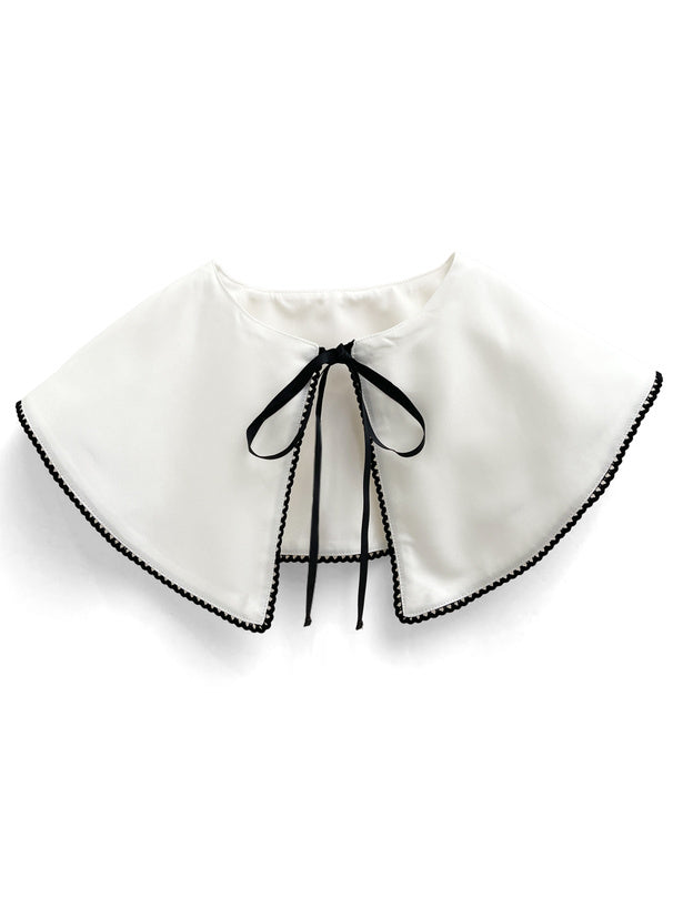 2way配色領背心裙