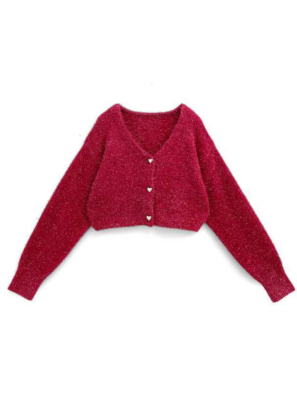 四色入｜心心鈕扣外套