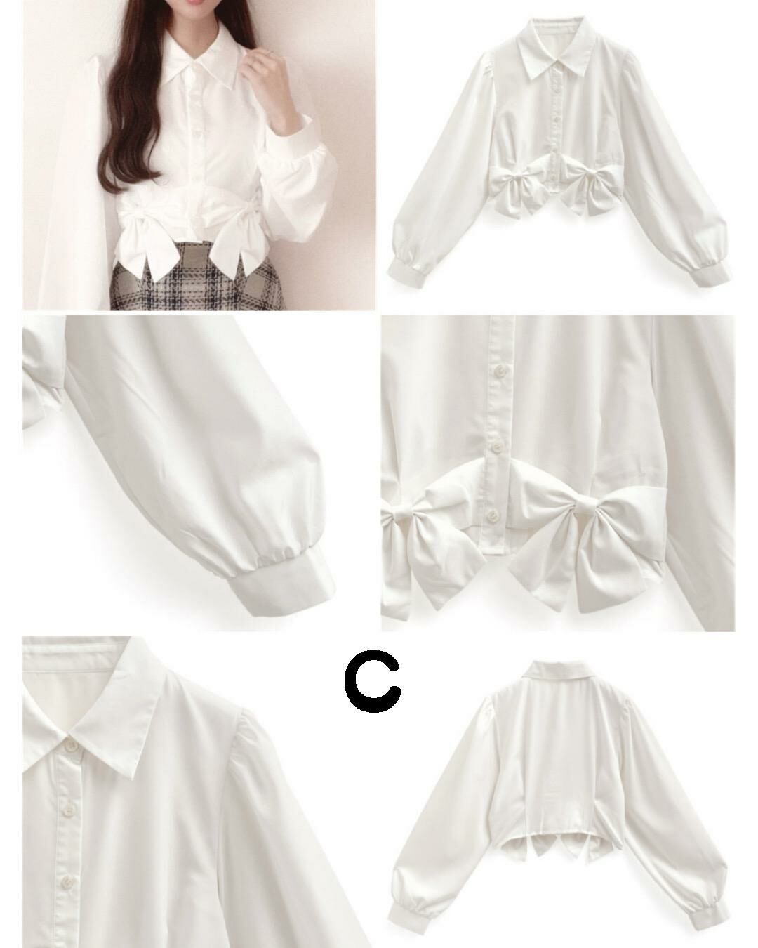 超可愛蝴蝶結襯衫系列