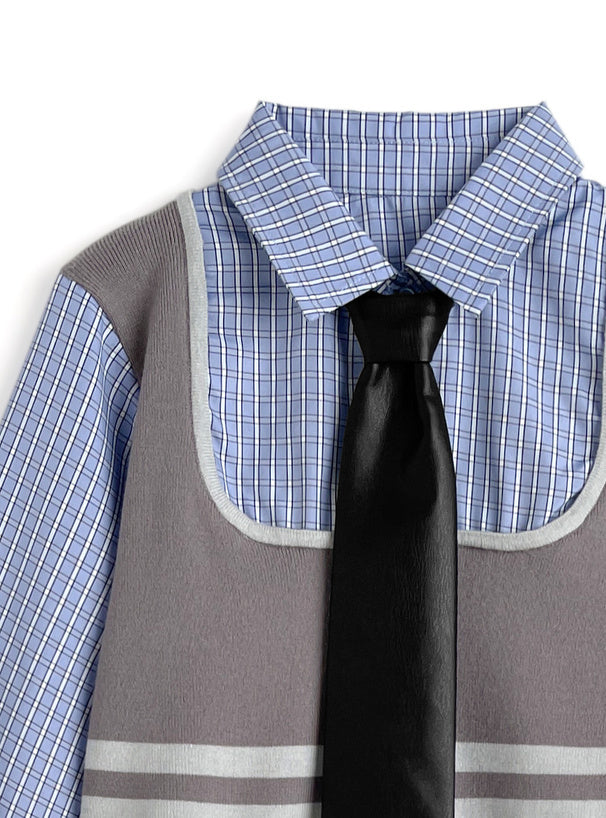 復古少女風套裝