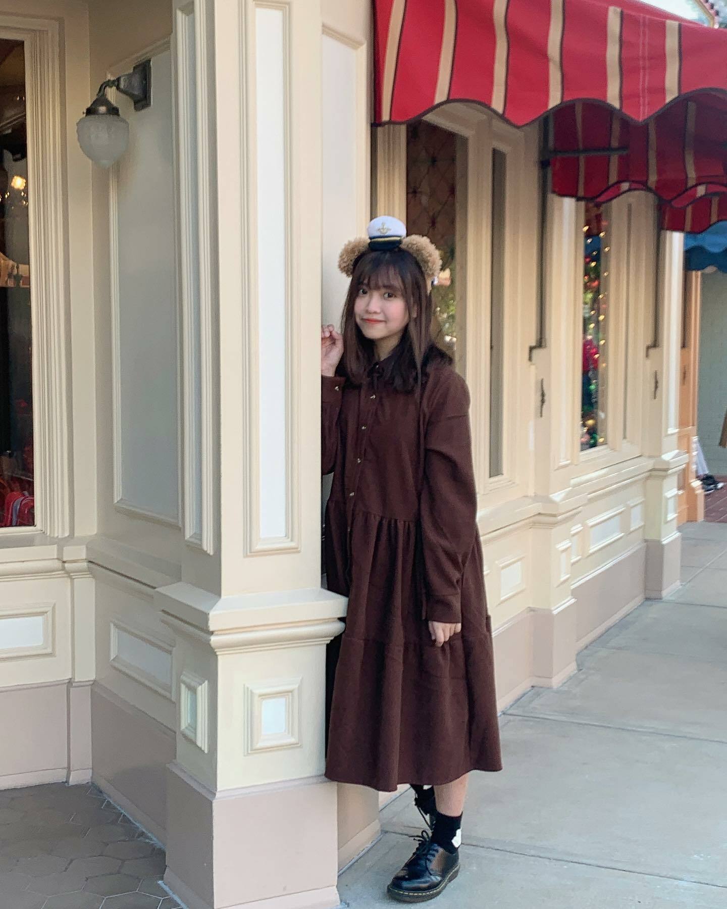 娃娃領蛋糕長裙