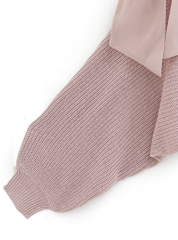 大蝴蝶結吊帶針織衫