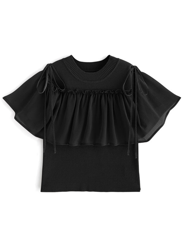 2way開肩領針織衫