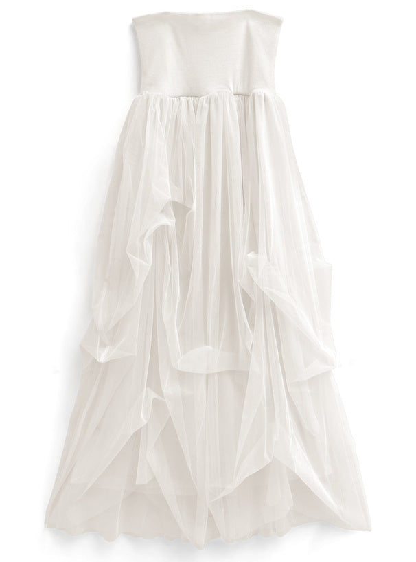 兩著薄紗褶吊帶裙