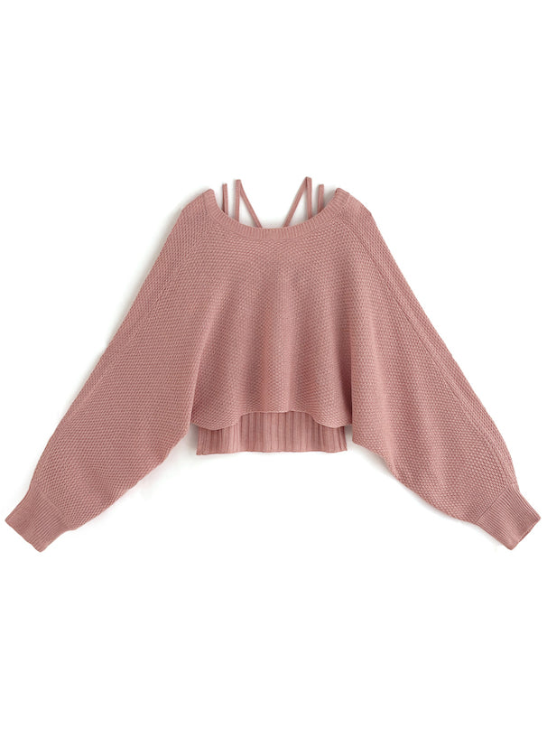 短款外套x吊帶背心針織套裝