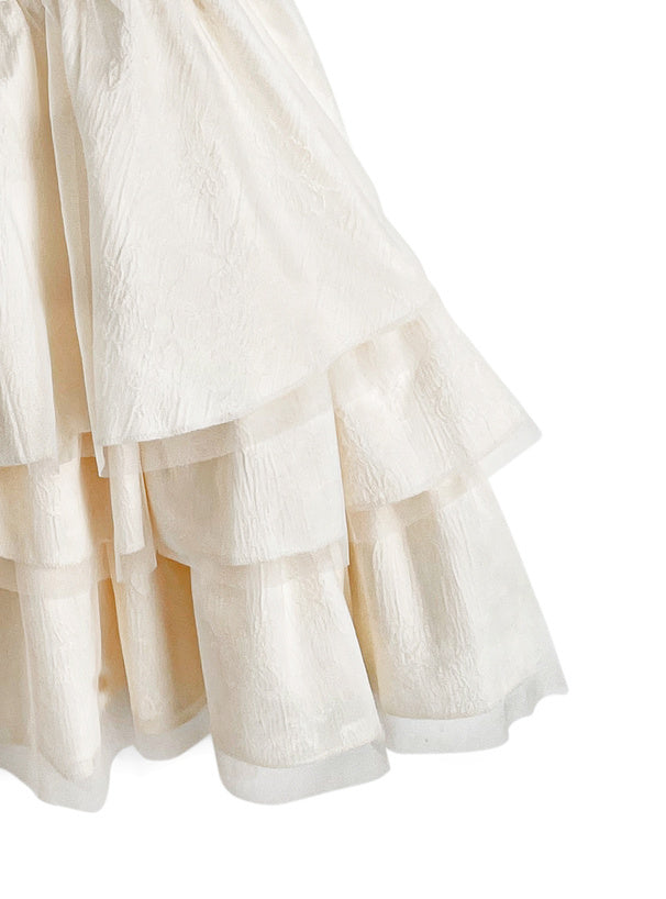 lace荷葉邊蛋糕裙