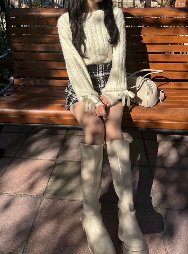 五色入｜蝴蝶結手袖上衣