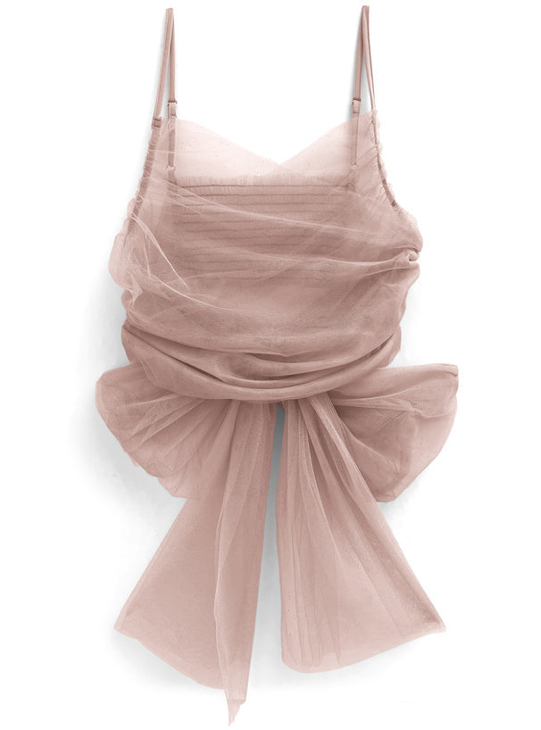 四色入 | 3ways薄紗緞帶上衣