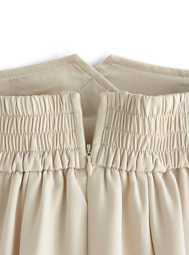 彈性半身喇叭裙